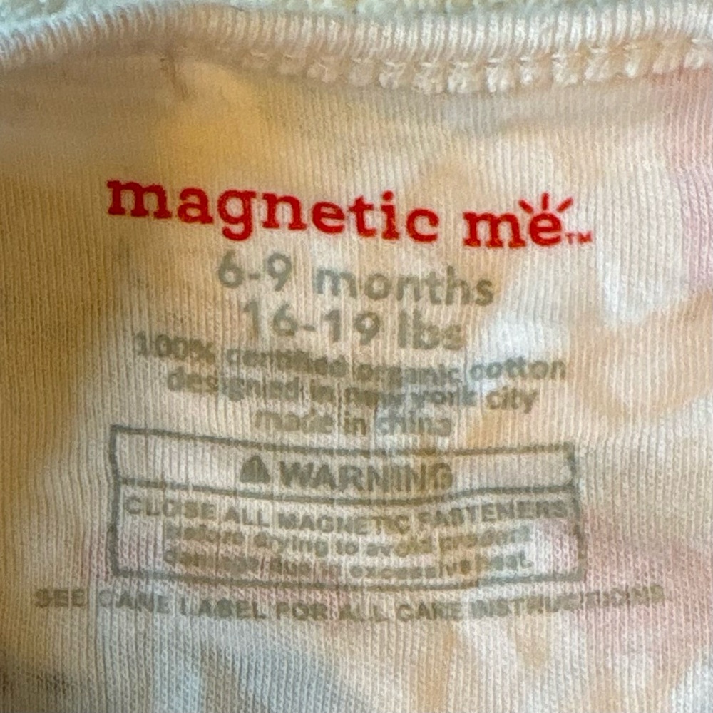 Magnetic Me Footie Pajamas, Size 6-9 Months. Food Breakfast Print - Picture 3 of 6